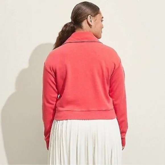 Prince Pickleball Women's French Terry 1/4 Zip Pullover Sweatshirt 𝐋 - Picture 2 of 2